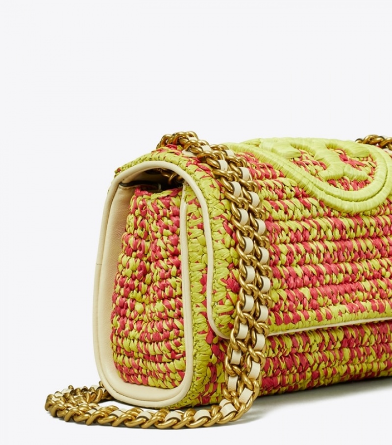 Tory Burch Small Fleming Soft Crochet Convertible Axelväska Dam | QSFJUNA-08