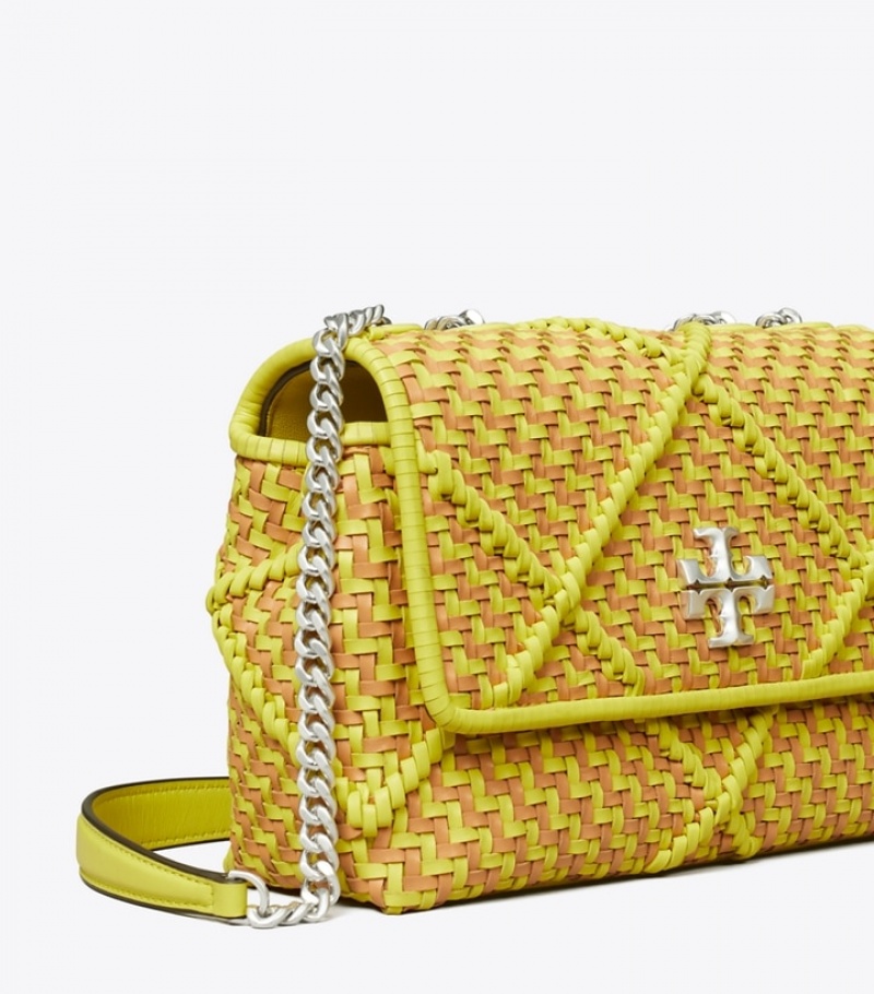 Tory Burch Small Kira Diamond Woven Convertible Axelväska Dam | COIZHNR-18