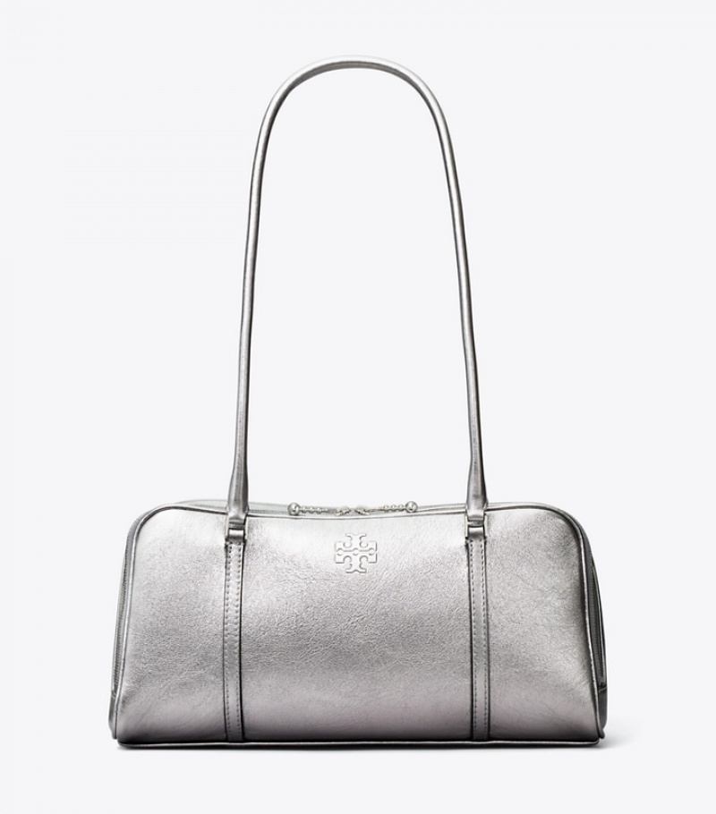 Tory Burch Small Metallic Marshmallow Satchel Väska Dam | NQKZGUJ-93