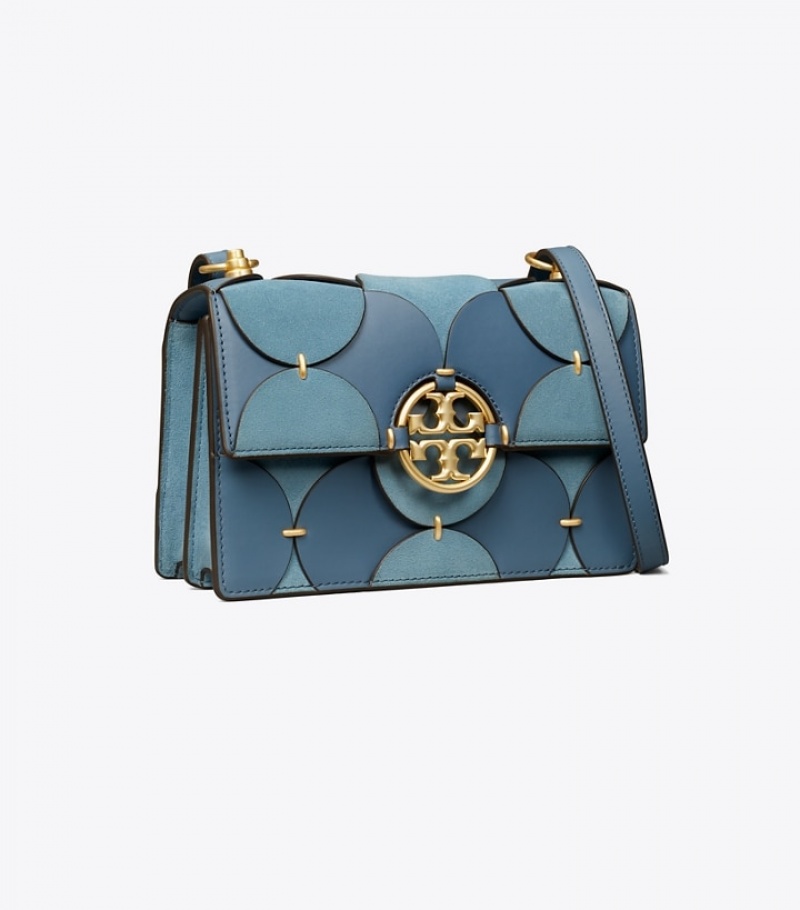 Tory Burch Small Miller Exotic Die-cut Flap Axelväska Dam | FWPVICZ-06