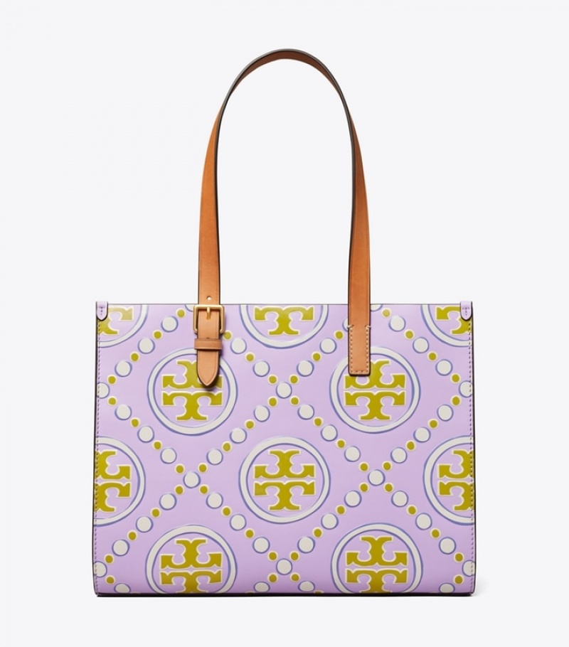 Tory Burch Small T Monogram Contrast Embossed Toteväska Dam | ILXPCAQ-76