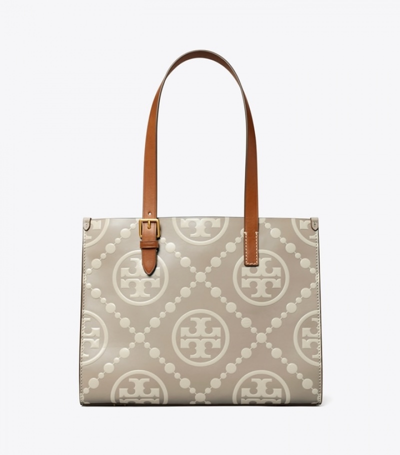 Tory Burch Small T Monogram Contrast Embossed Toteväska Dam | IBUWOZG-57