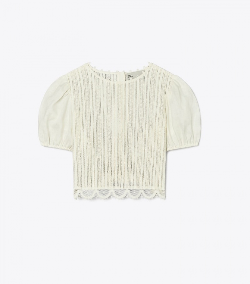 Tory Burch Spets Crop Tops & Shirts Dam | TFHSQLG-20