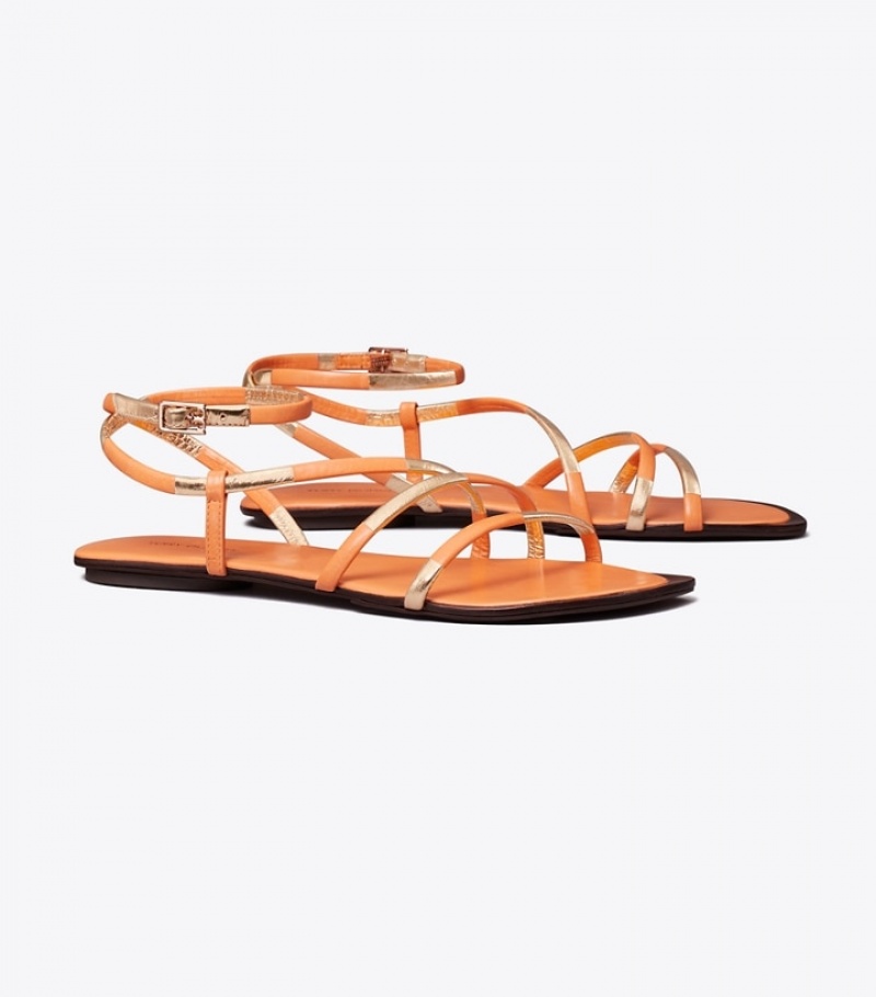 Tory Burch Split Mignon Multi-strap Sandaler Dam | JDRXWEF-93