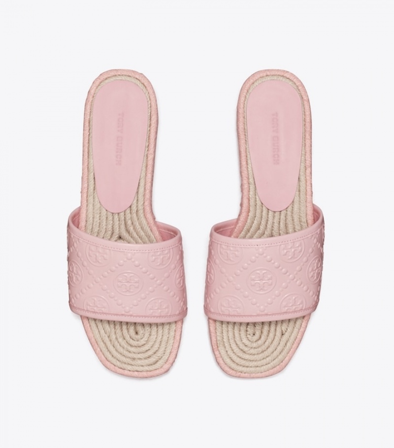 Tory Burch T Monogram Espadrille Slide Dam | FCYKZET-97