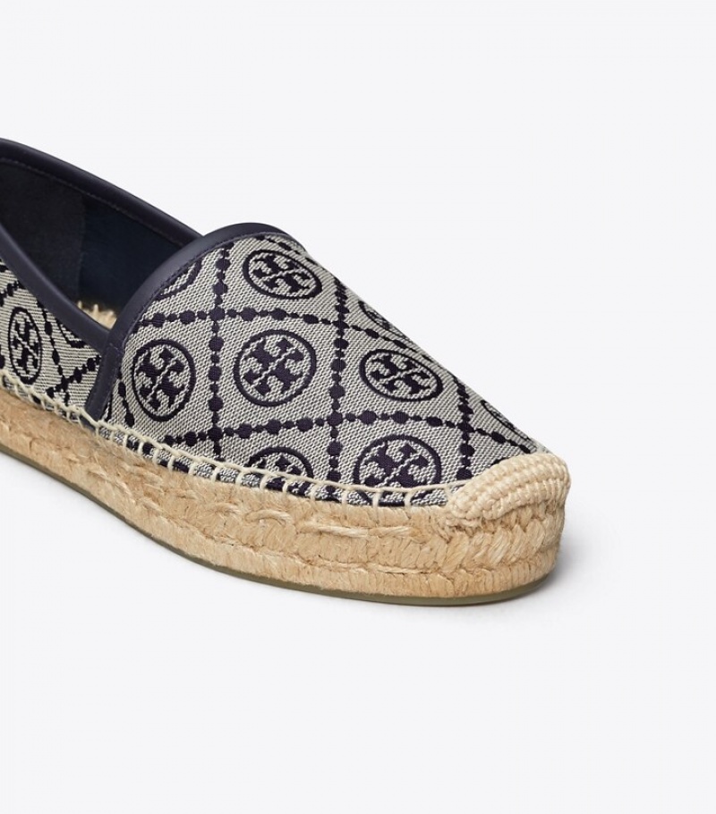 Tory Burch T Monogram Platform Espadriller Dam | OIYVZUE-97