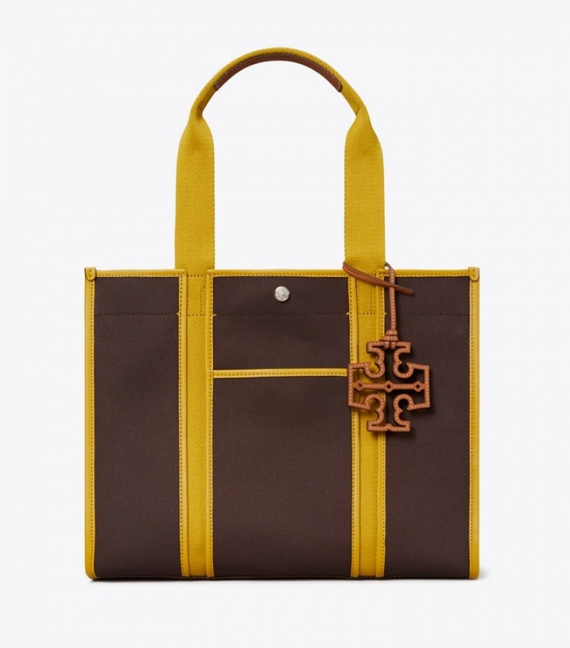 Tory Burch Twill Toteväska Dam | YIGATZE-23