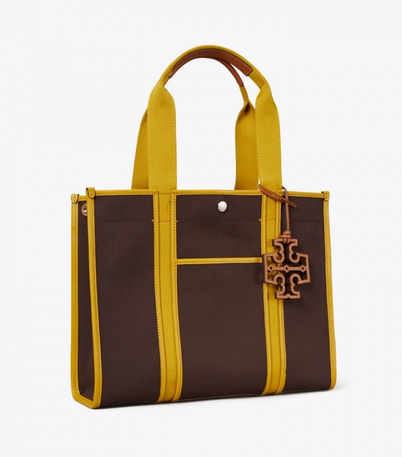 Tory Burch Twill Toteväska Dam | YIGATZE-23